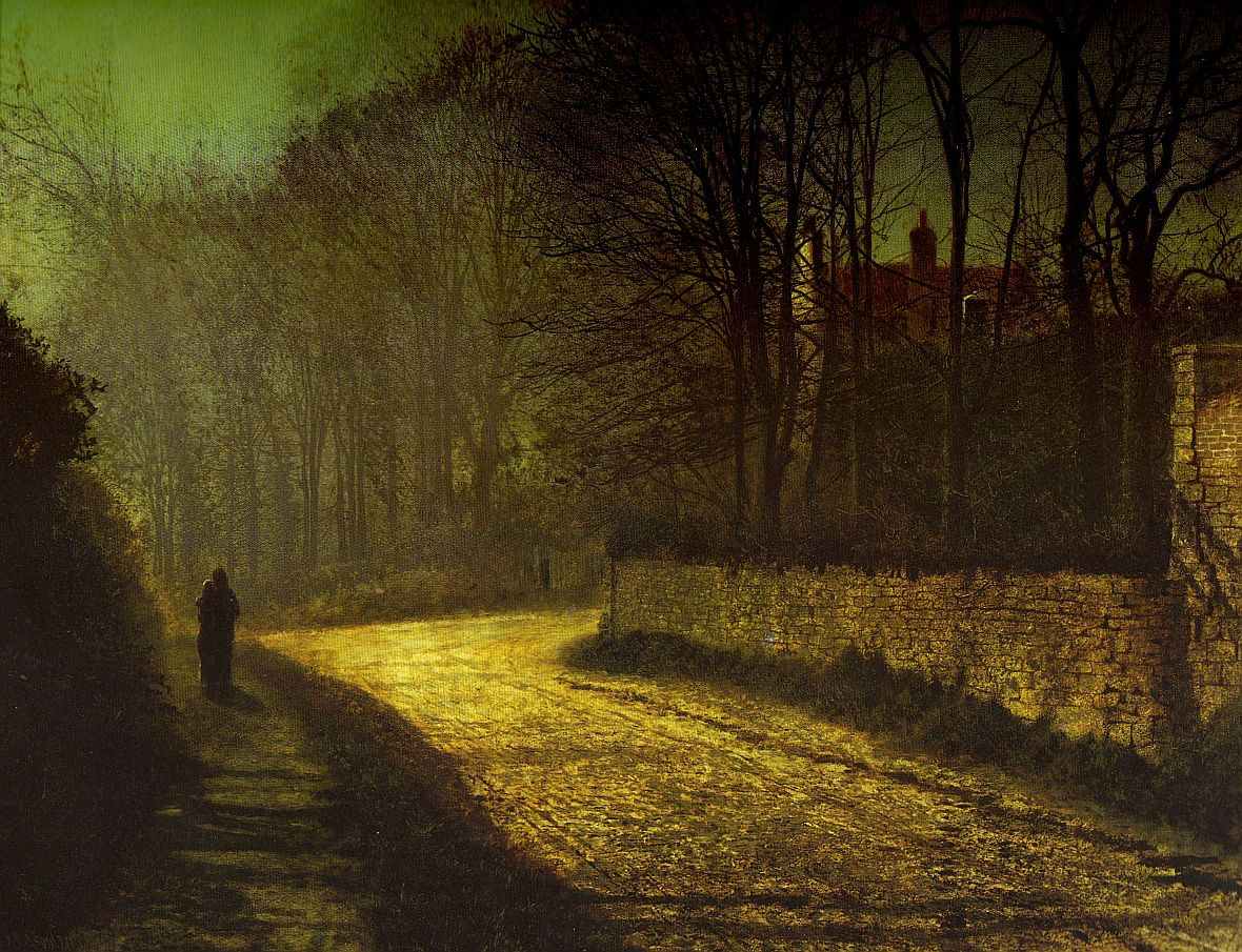 The Lovers by John Atkinson Grimshaw, 1874